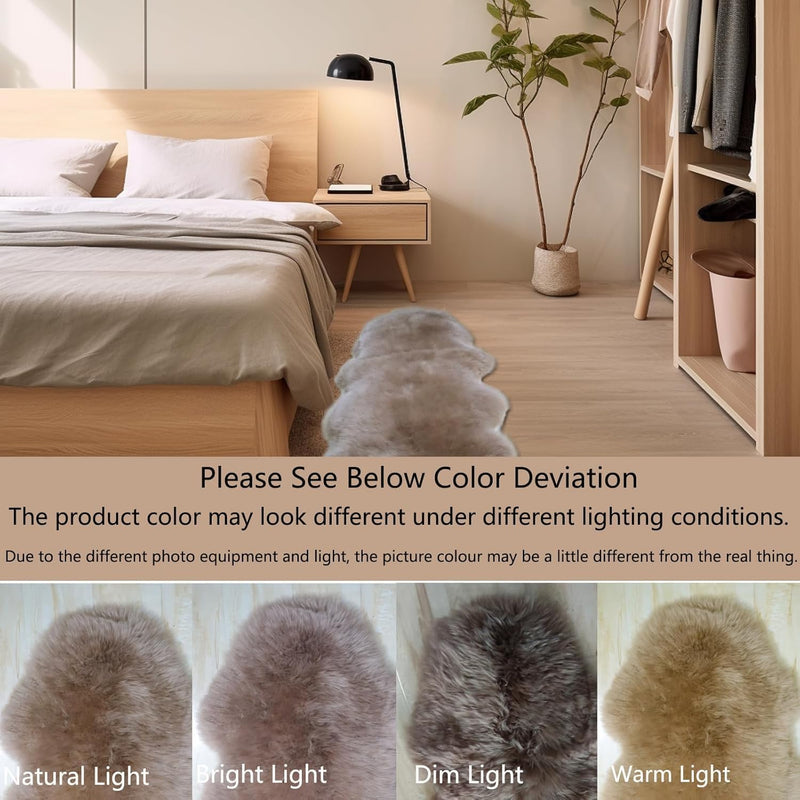 Double Sheepskin Rug Genuine New Zealand