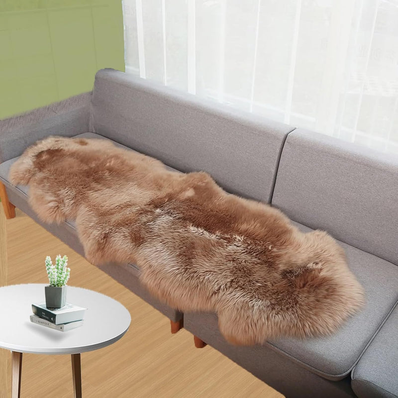 Double Sheepskin Rug Genuine New Zealand