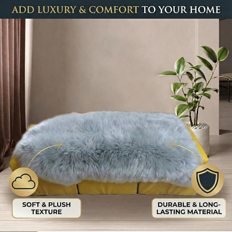 Double Sheepskin Rug Genuine New Zealand