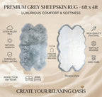 Double Sheepskin Rug Genuine New Zealand