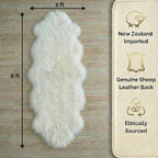 Double Sheepskin Rug Genuine New Zealand