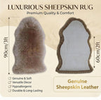Double Sheepskin Rug Genuine New Zealand