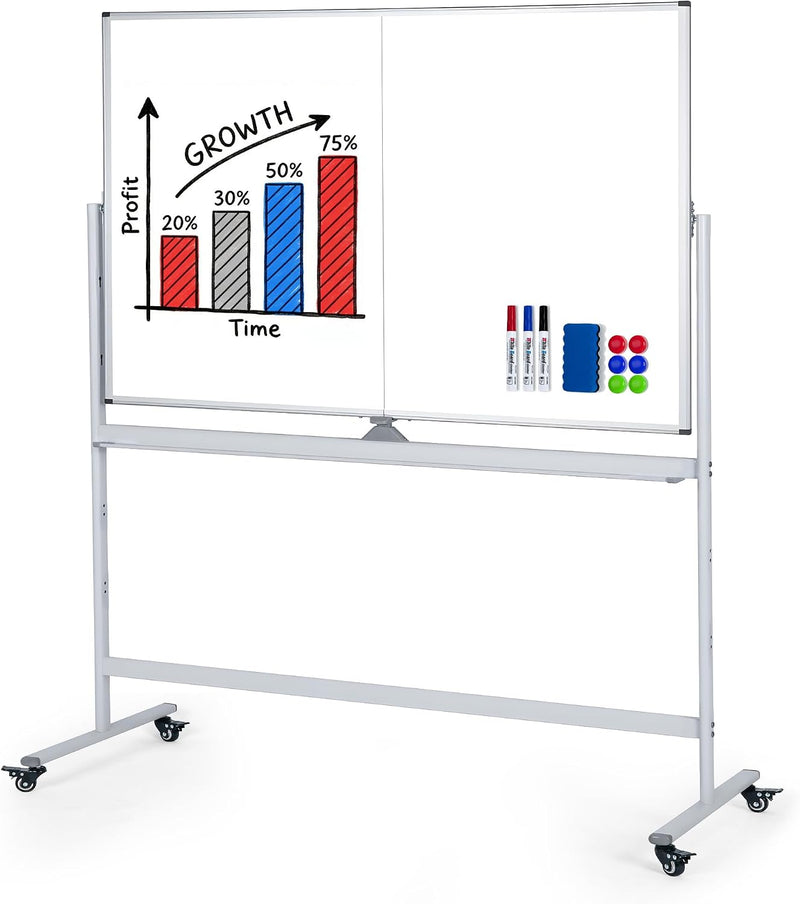 Double Sided Whiteboard with Stand