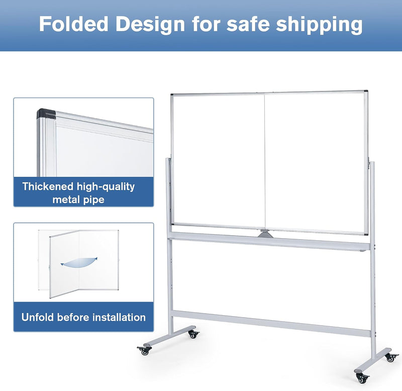 Double Sided Whiteboard with Stand