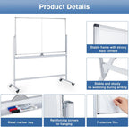 Double Sided Whiteboard with Stand