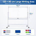 Double Sided Whiteboard with Stand