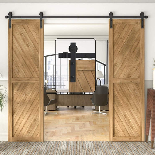 Double Sliding Barn Door Kit 305CM 10FT