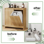 Double Tilt Out Laundry Hamper Cabinet Hidden