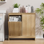 Double Tilt Out Laundry Hamper Cabinet Hidden