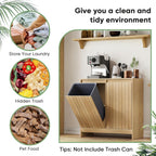 Double Tilt Out Laundry Hamper Cabinet Hidden