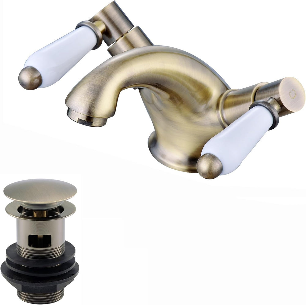 Downton Pillar Taps English Hot Cold