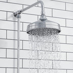 Downton Thermostatic 2 Outlet Shower System Chrome Rainfall