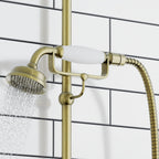 Downton Thermostatic 2 Outlet Shower System Chrome Rainfall