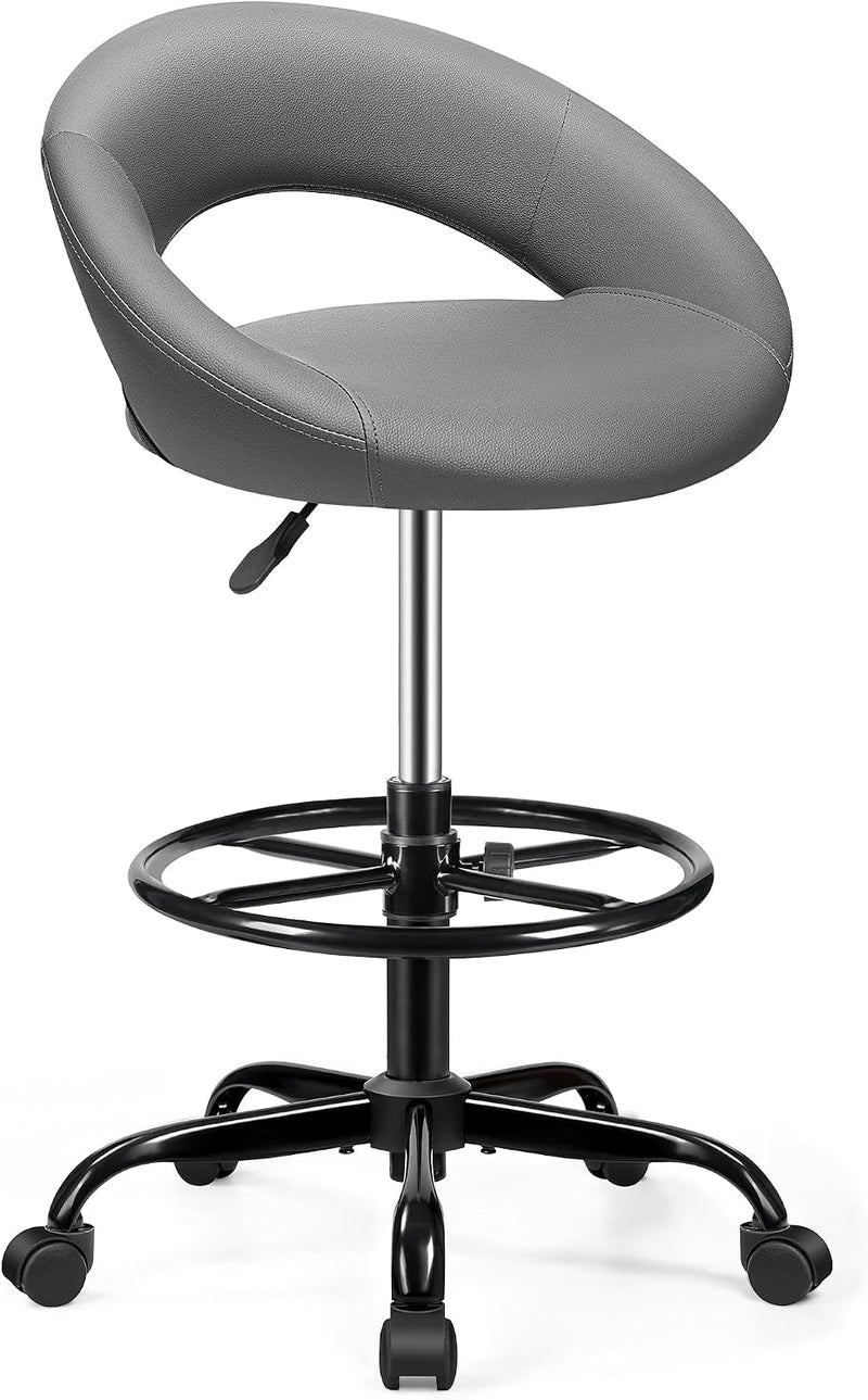 Drafting Chair for Standing Desk Height Adjustable Rolling