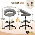 Drafting Chair for Standing Desk Height Adjustable Rolling