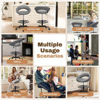 Drafting Chair for Standing Desk Height Adjustable Rolling