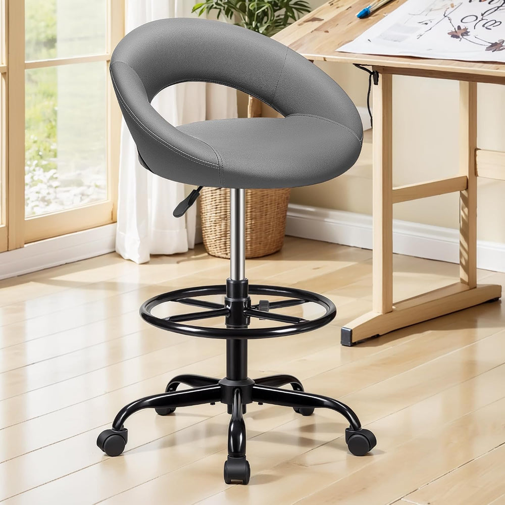 Drafting Chair for Standing Desk Height Adjustable Rolling