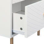 Drawers Bedside Cabinet Bedroom Side Table Hxwxd: 52 (Set of 2)