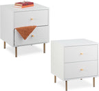 Drawers Bedside Cabinet Bedroom Side Table Hxwxd: 52 (Set of 2)