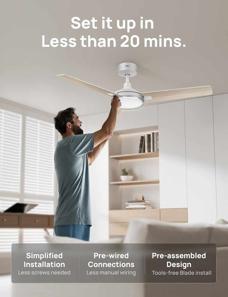 Ceiling Fans with Lights 52 Inch Fan 12