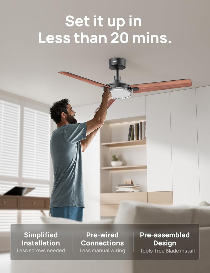 Ceiling Fans with Lights 52 Inch Fan 12