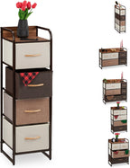 Dresser 4 Drawer Compartments with Shelf 4 Folding