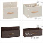 Dresser 4 Drawer Compartments with Shelf Folding Baskets