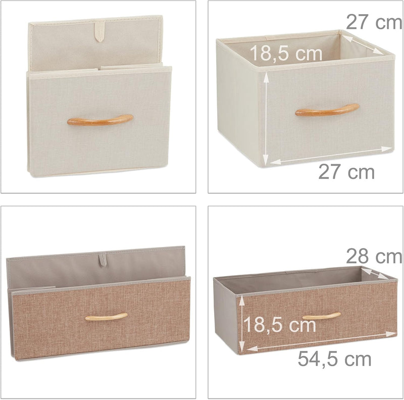 Dresser 5 Drawer Compartments with Shelf 5 Folding
