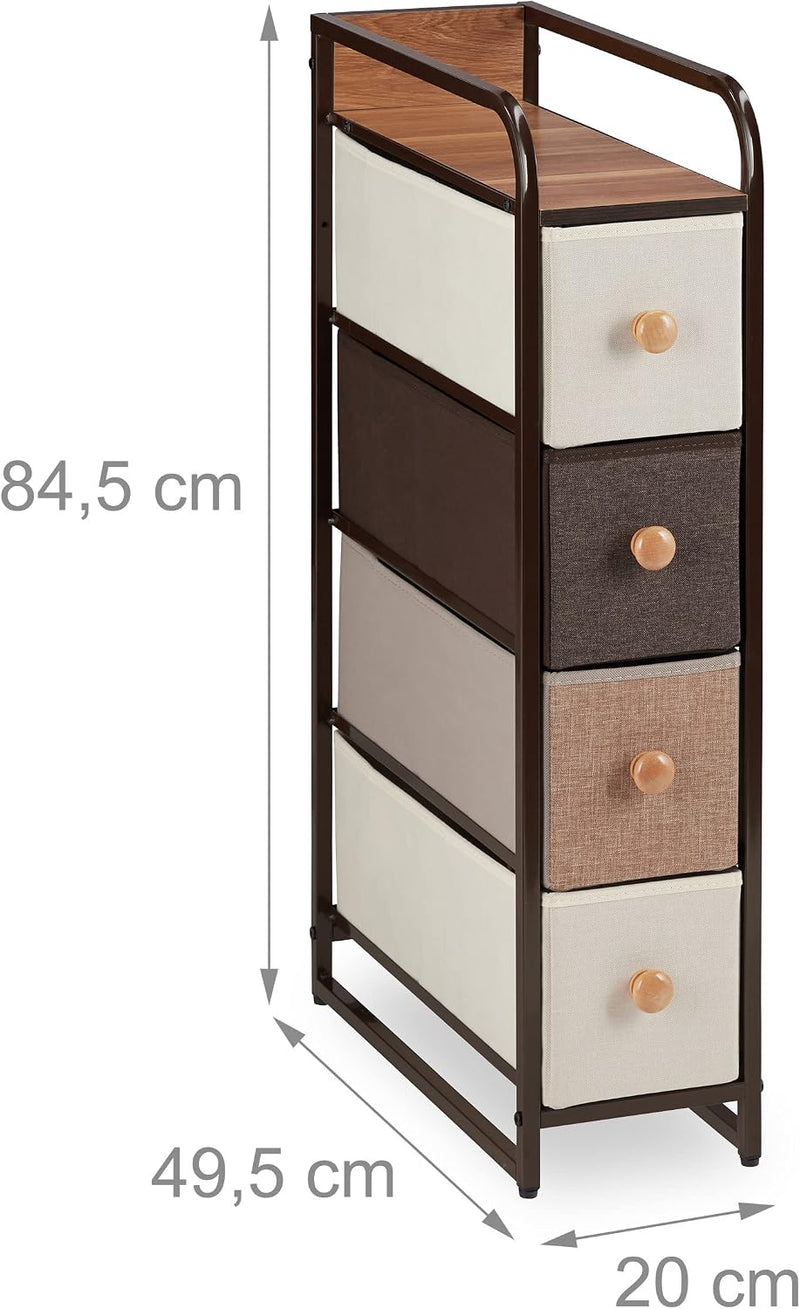 Dresser 7 Drawer Compartments with Shelf 7 Folding Baskets