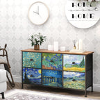 Dresser Bedroom with 6 Fabric Drawers Wide Dressers