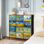 Dresser Bedroom with 6 Fabric Drawers Wide Dressers