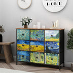 Dresser Bedroom with 6 Fabric Drawers Wide Dressers