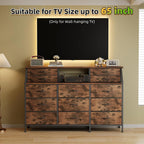 Dresser for Bedroom with 13 Drawers 55” Wide