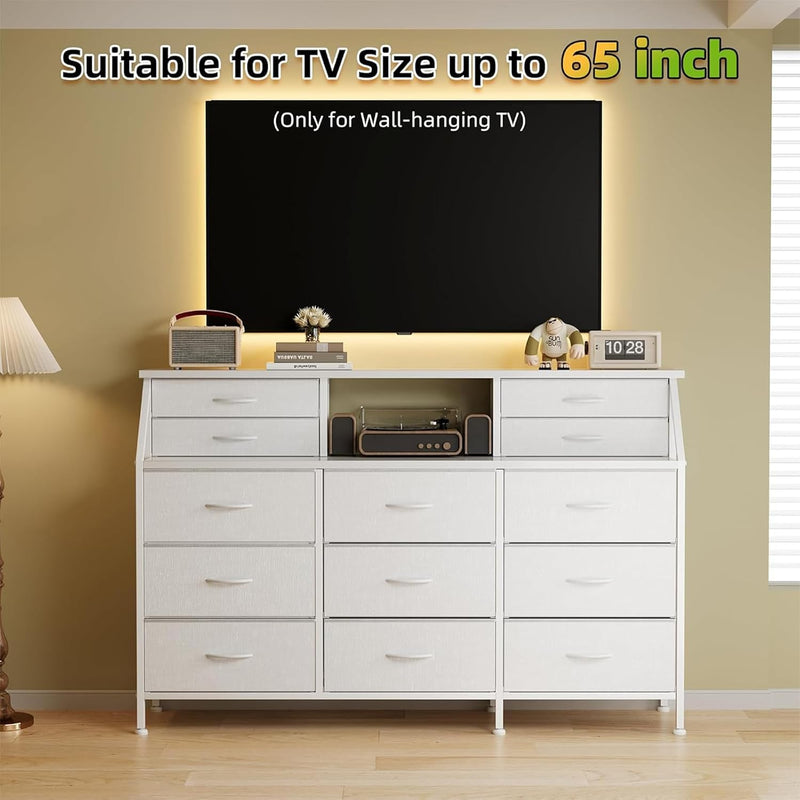 Dresser for Bedroom with 13 Drawers 55” Wide