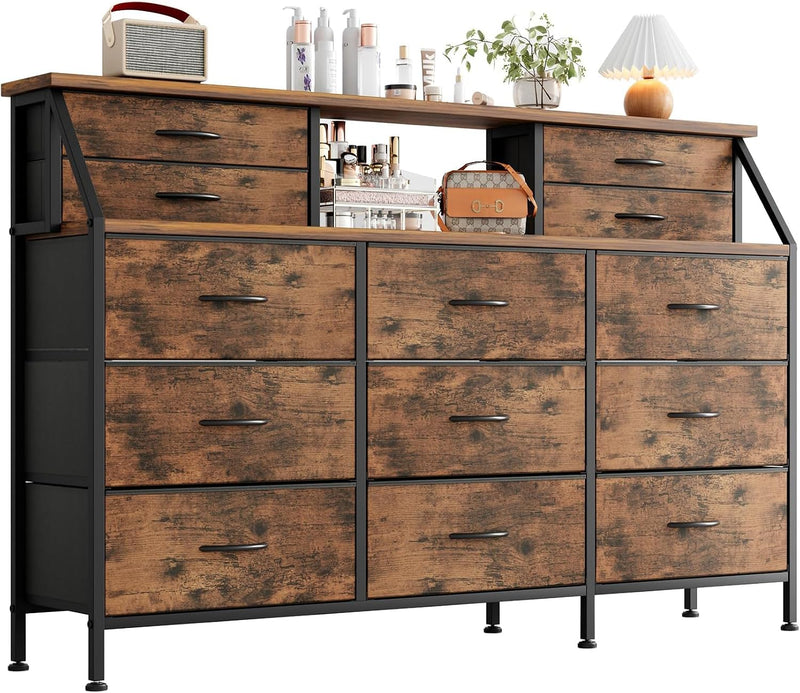 Dresser for Bedroom with 13 Drawers 55” Wide