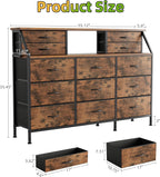 Dresser for Bedroom with 13 Drawers 55” Wide