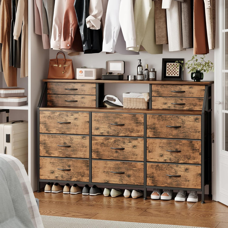 Dresser for Bedroom with 13 Drawers 55” Wide
