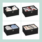 Dresser Storage Unit 3 Fabric Drawers Metal Wood