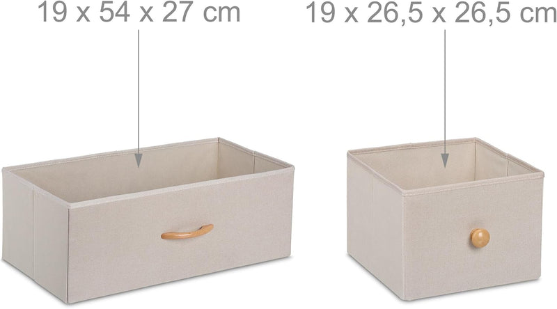 Dresser Storage Unit Bamboo 5 Fabric Drawers Hallway