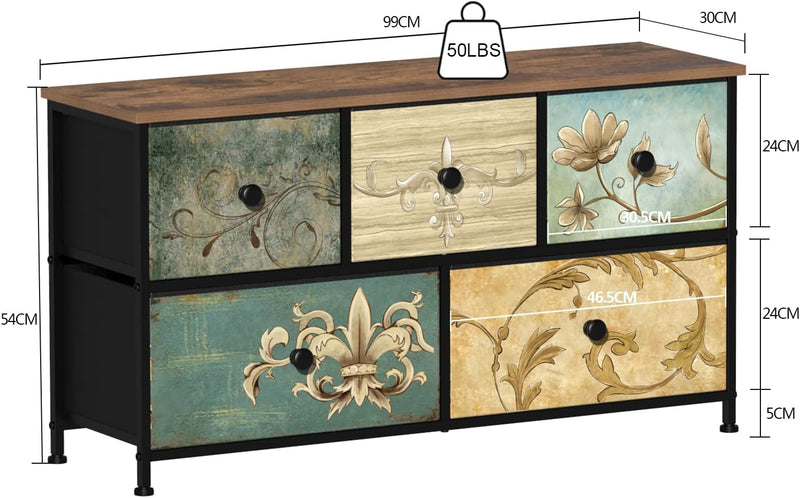 Dresser with Drawer for Bedroom 9 Fabric Drawers