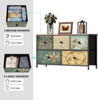 Dresser with Drawer for Bedroom 9 Fabric Drawers