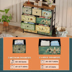 Dresser with Drawer for Bedroom 9 Fabric Drawers