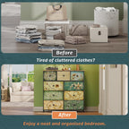 Dresser with Drawer for Bedroom 9 Fabric Drawers