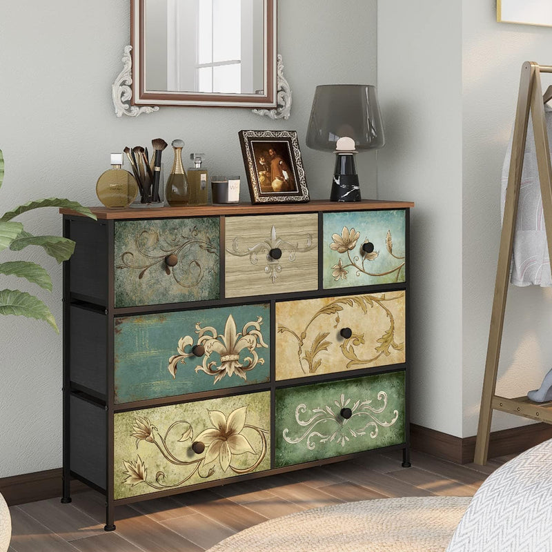 Dresser with Drawer for Bedroom 9 Fabric Drawers