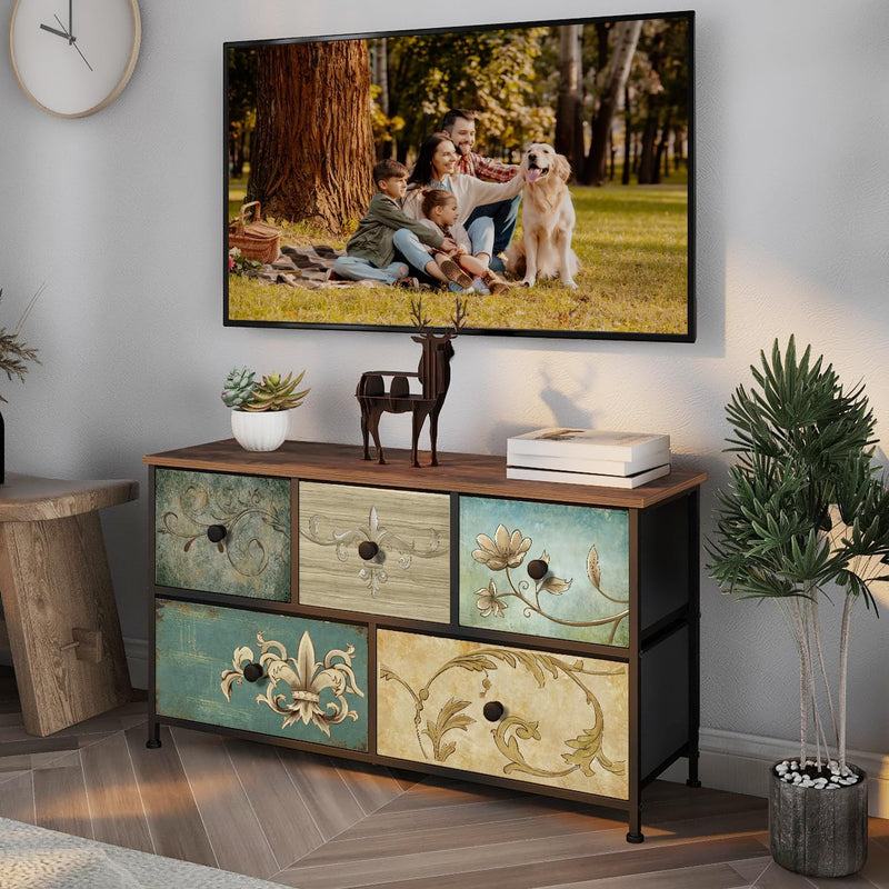 Dresser with Drawer for Bedroom 9 Fabric Drawers