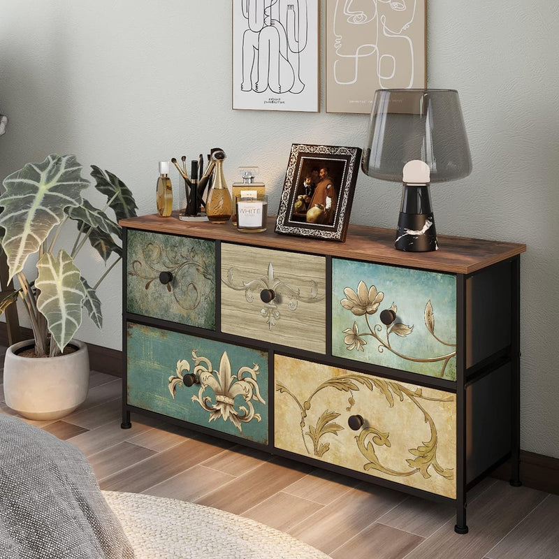 Dresser with Drawer for Bedroom 9 Fabric Drawers