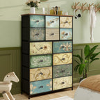 Dresser with Drawer for Bedroom 9 Fabric Drawers