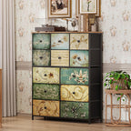 Dresser with Drawer for Bedroom 9 Fabric Drawers