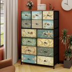 Dresser with Drawer for Bedroom 9 Fabric Drawers