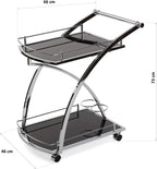 Driana Modern Waitress Trolley for Kitchen Living Room